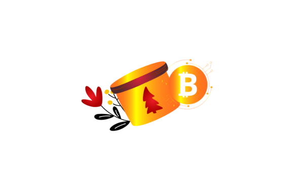 Christmas Bitcoin Tree Cup Decoration