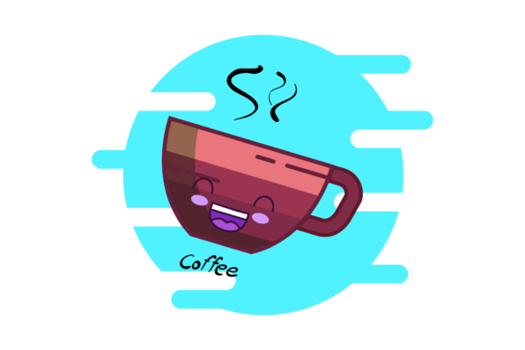 Coffee Cup Cafe Circle Clipart