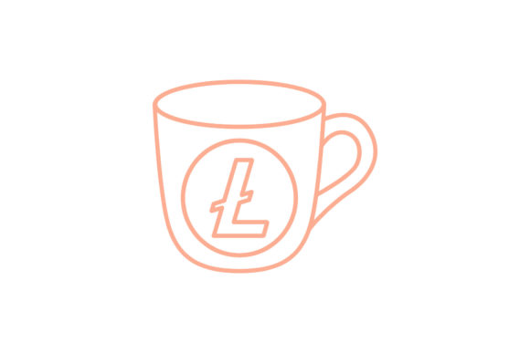 Cryptocurrency Unique Cup Icon Flat Line