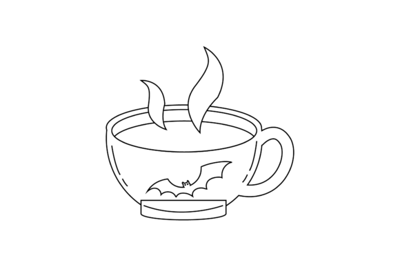 Cup Bat Icon Graphic Design Outline