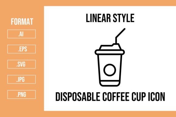 Disposable Coffee Cup Icons