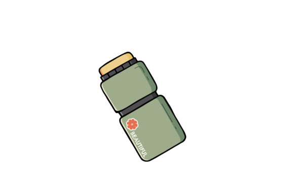 Green Tumbler Butterfly Vector