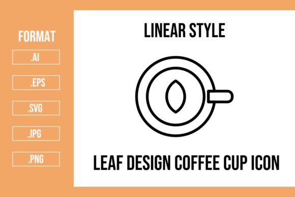 Leaf Design Coffee Cup Icons