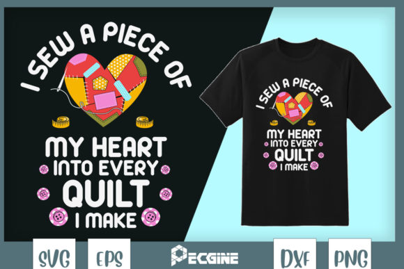 Quilting Heart Funny Sew Quilter